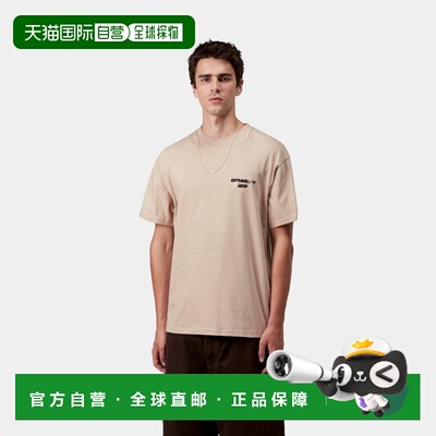 自营欧洲直邮Carhartt WIP Wiptopia男士墙灰色棉图形印花短袖T恤
