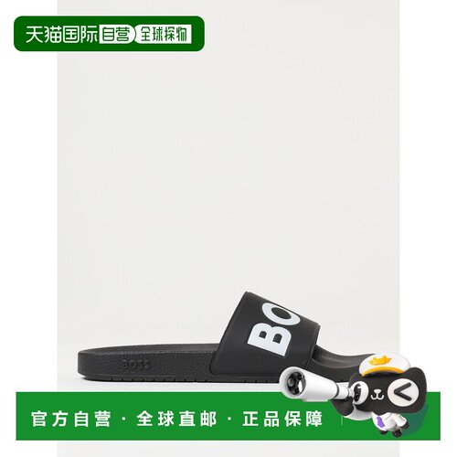 1h可退 香港直邮BOSS 男士凉鞋 50536835002 SS2026 黑色 Sliders