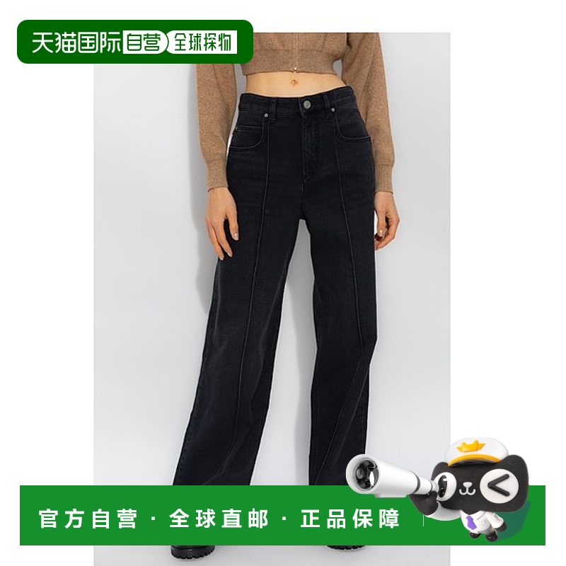 香港直邮Isabel Marant 多口袋牛仔裤 PA0266FBB1H09I直筒裤
