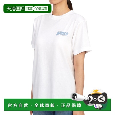 1h可退 香港直邮SPORTY & RICH 女士 TS1062WH 白色T恤 TS1062WHW