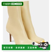Carre 香港直邮Jacquemus 皮质短靴女靴 Bottines Rond 女士 Les