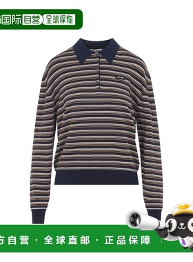 1h可退 香港直邮Miu Miu 缪缪 女士 ALBINO 棕色棉质Polo衫 MML03