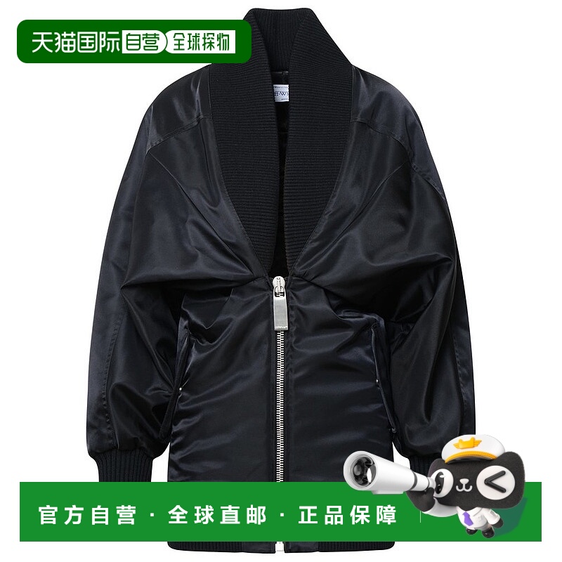 1h可退 香港直邮Off-white 女士 米白色褶飾泡泡袖連身裙 1000