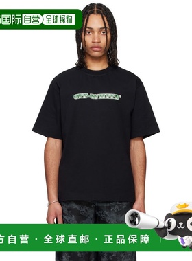 1h可退 香港直邮off-white 男士 黑色 Cash Arrow T 恤 OMAA120S2