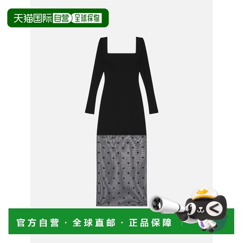 香港直邮GIVENCHY 女士半身裙 BW21HZ30XQ001 SS2023 黑色 4G LOG