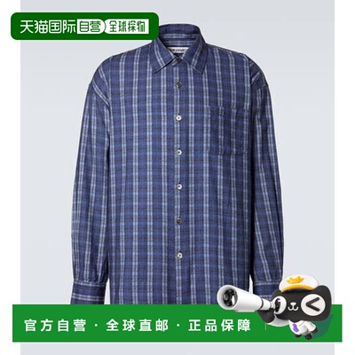 1h可退 香港直邮Our Legacy 男士 Borrowed 格纹棉质衬衫 M2262BC