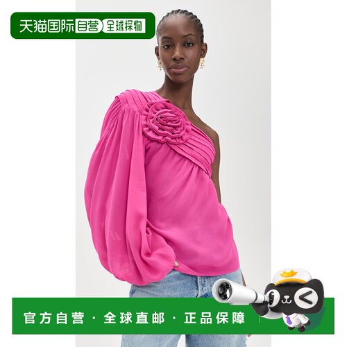 1h可退 美国直邮FARM RIO 女士 粉色玫瑰单肩衫 pink粉色 舒适时