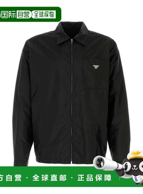 1h可退 香港直邮Prada 普拉达 男士 三角形標誌拉鍊襯衫 SC847SOO