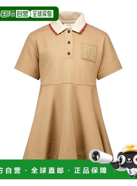 1h可退 香港直邮Fendi polo领短袖连衣裙 JFB817ARSP