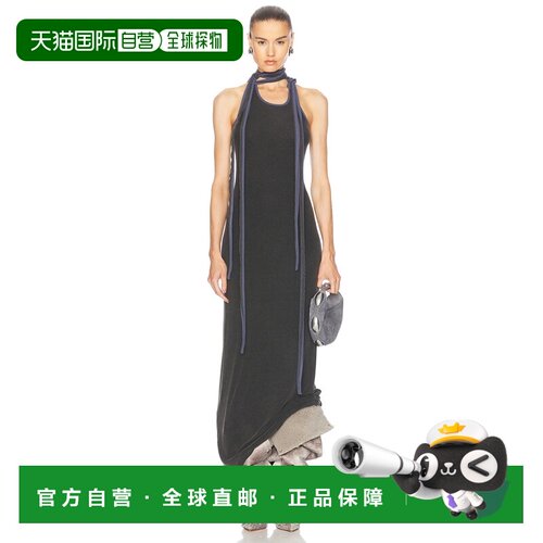 1h可退香港直邮Y PROJECT 女士 多围巾领坦克长款连衣裙 104DR010