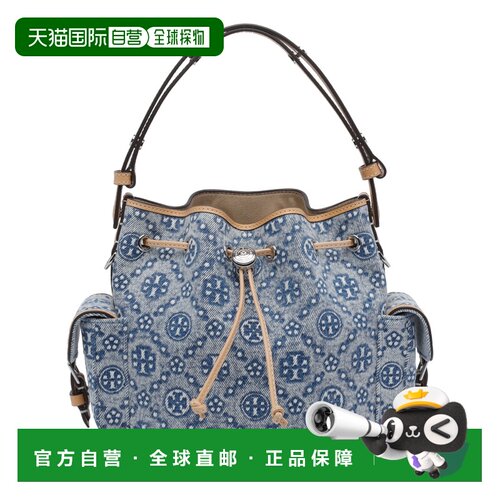 香港直邮TORY BURCH 女士斜挎包 181216400 CO 蓝色 t monogram b