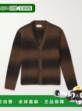 1h可退 香港直邮Mr P. 男士 渐变色针织开衫 MPK242039CHOCOLATE3