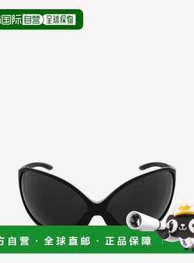 欧洲直邮BALENCIAGA Phantom 圆形黑色太阳镜