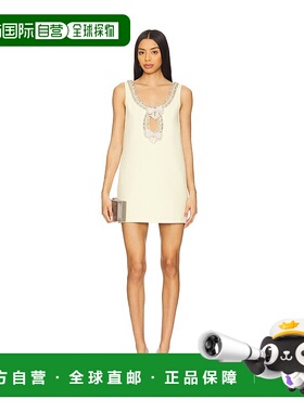 香港直邮Self-Portrait 女士 绉纱蝴蝶结迷你连衣裙 SS25075SY