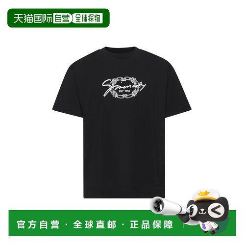香港直邮GIVENCHY 男士T恤 BM71MG3YPK001 SS2026 黑色 短袖T恤