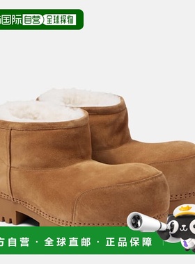 1h可退 香港直邮Balenciaga 巴黎世家 女士 Alaska 绒面革短靴