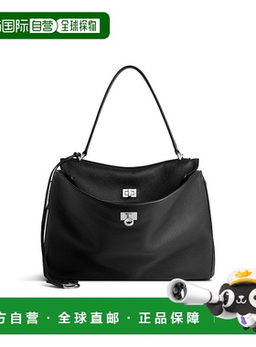 欧洲直邮BALENCIAGA (2025 年新品) 黑色中号 Rodeo 女式手提包
