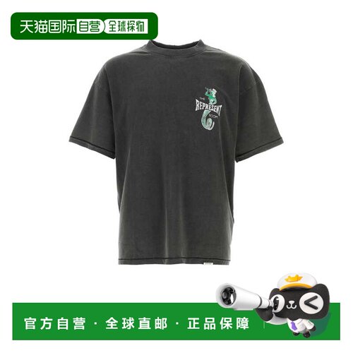 香港直邮Represent 男士 木炭色棉质T恤 MLM10059847