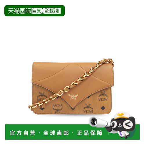 欧洲直邮MCM女士单肩包日常搭配时尚百搭女包MWRESAK02CO0COGNAC