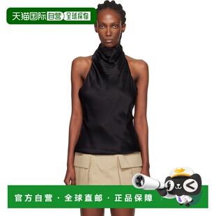 女士 黑色 Backless 1h可退 上装 巴尔曼 Silk 香港直邮Balmain