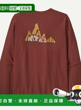 自营欧洲直邮PATAGONIA 男士长袖Berm Logo Responsibili-Tee®