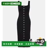 001405 1h可退 black黑色 Domani 中长连衣裙 香港直邮Staud 女士