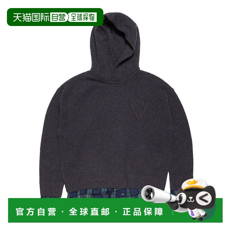 1h可退 香港直邮Acne Studios 艾克妮 女士 青灰色连帽毛衣 A6060