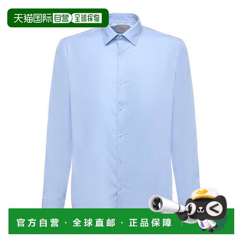 1h可退 欧洲直邮CALVIN KLEIN 男士衬衫 LV019EU006XVO AW2025 蓝