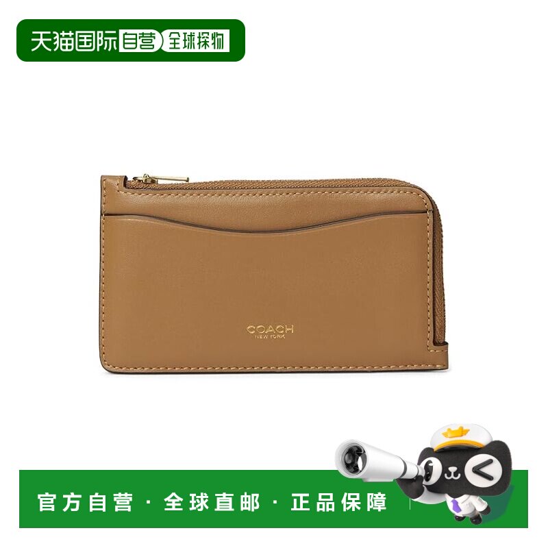 1h可退 香港直邮Coach 蔻驰 女士 小号拉链卡套  舒适时尚卡包