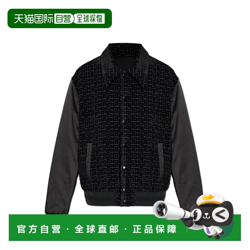 香港直邮BALMAIN 男士外套 GH1TFA73MI21EAP SS2026 黑色 Velvet
