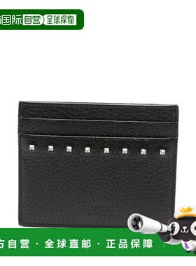 1h可退 香港直邮valentino 华伦天奴 男士 Garavani 黑色钱包 7Y0
