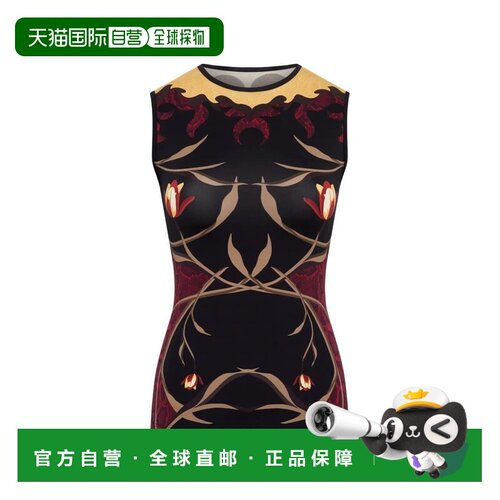 1h可退 香港直邮MARINE SERRE 女士T恤 WTO512ACJER0118BK97RED
