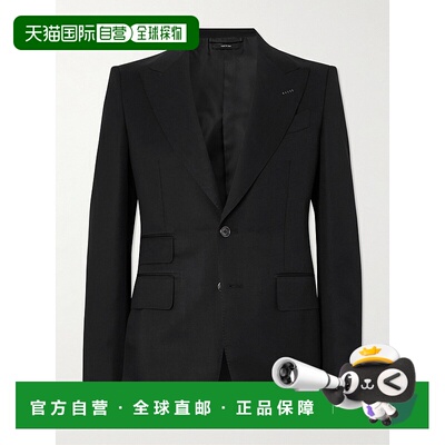Tom Ford 汤姆 福特 男士 Shelton de Poudre 马纹羊毛粒西装