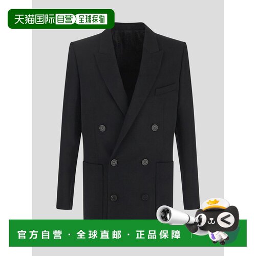 香港直邮BALMAIN 男士西服 YH1SG030WB080PA AW2022 黑色 Wool bl