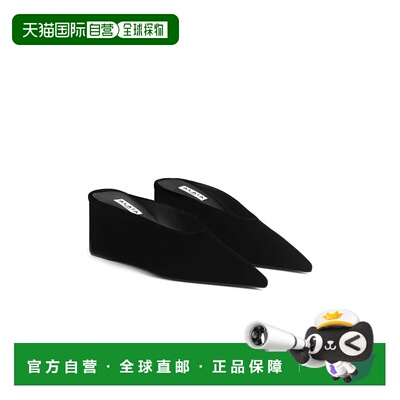 1h可退 香港直邮alaia 女士 坡跟凉拖 AA3M104A014 black黑色 舒