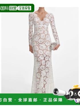 1h可退 香港直邮Self-Portrait 花卉蕾丝长裙 AW25-202X