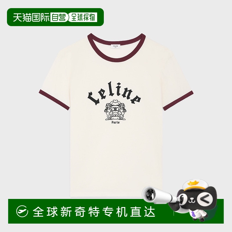 欧洲直邮Celine (2025新品) 常规T恤 徽章 棉质汗布