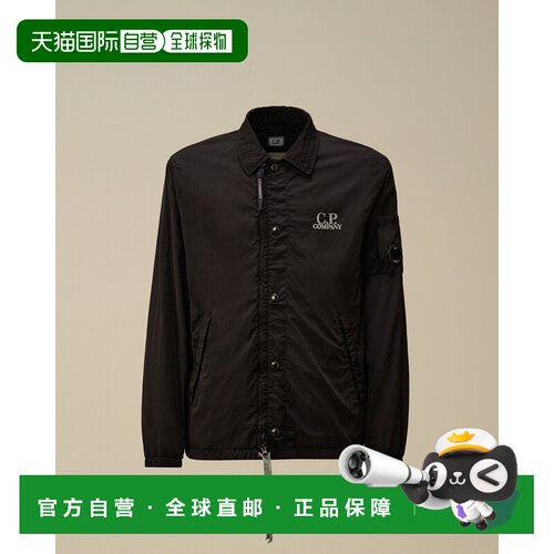 香港直邮cpcompany Chrome-R Graphic Zipped Overshirt（拉链工