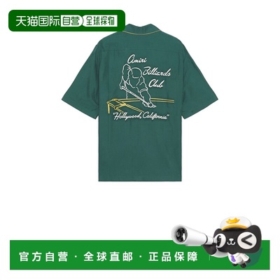 1h可退 香港直邮AMIRI 男士 Billiards Club 露营衬衫 AMSTCA1071