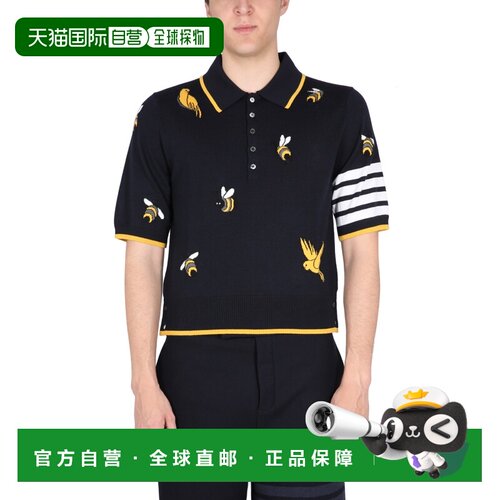 香港直邮THOM BROWNE 男士T恤 MKP083AY1002415 SS2023 蓝色