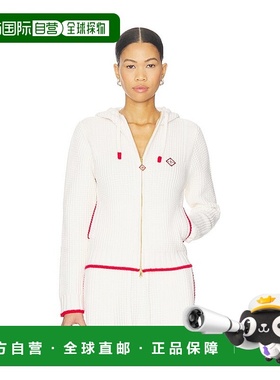 1h可退 香港直邮Casablanca 女士 华夫格连帽衫 WAW25KW105101EXS