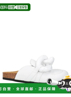 1h可退 香港直邮J.W. Anderson 女士 Mules 木屐 white白色 舒适
