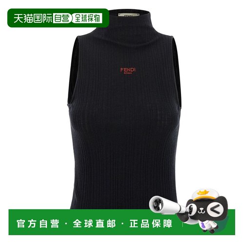 1h可退 香港直邮FENDI 女士马甲 FS9740AVFEF0GME AW2025 黑色 Ru