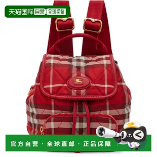 1h可退 香港直邮Burberry 巴宝莉 女士 红色迷你 Horseshoe 双肩