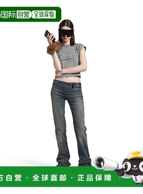 自营欧洲直邮Balenciaga巴黎世家 Luxury Script女士字母图案短袖