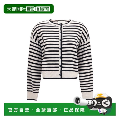 香港直邮LISA YANG 女士 Marit 条纹针织开衫 2026436OYB