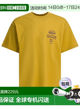 1h可退 香港直邮CARHARTT WIP 男士 黄色棉质T恤 I03523030AXX03Y