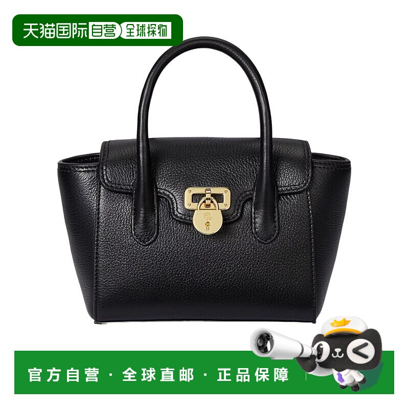 香港直邮Ralph Lauren Tanner 粒面皮革小号挎包 100056072斜挎包