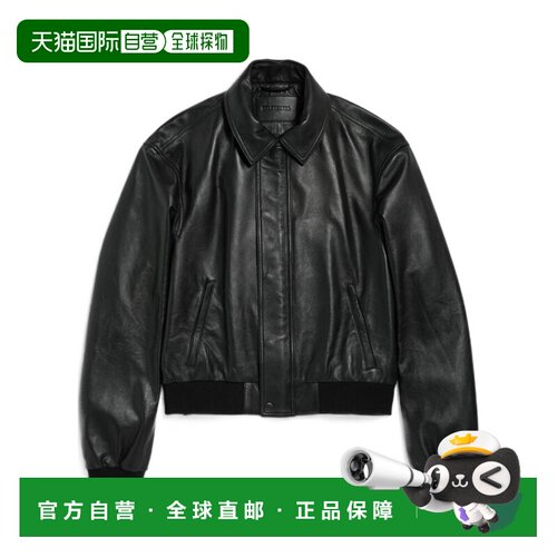 香港直邮Balenciaga 长袖皮夹克 835854TSS01巴黎【付后1h可退】