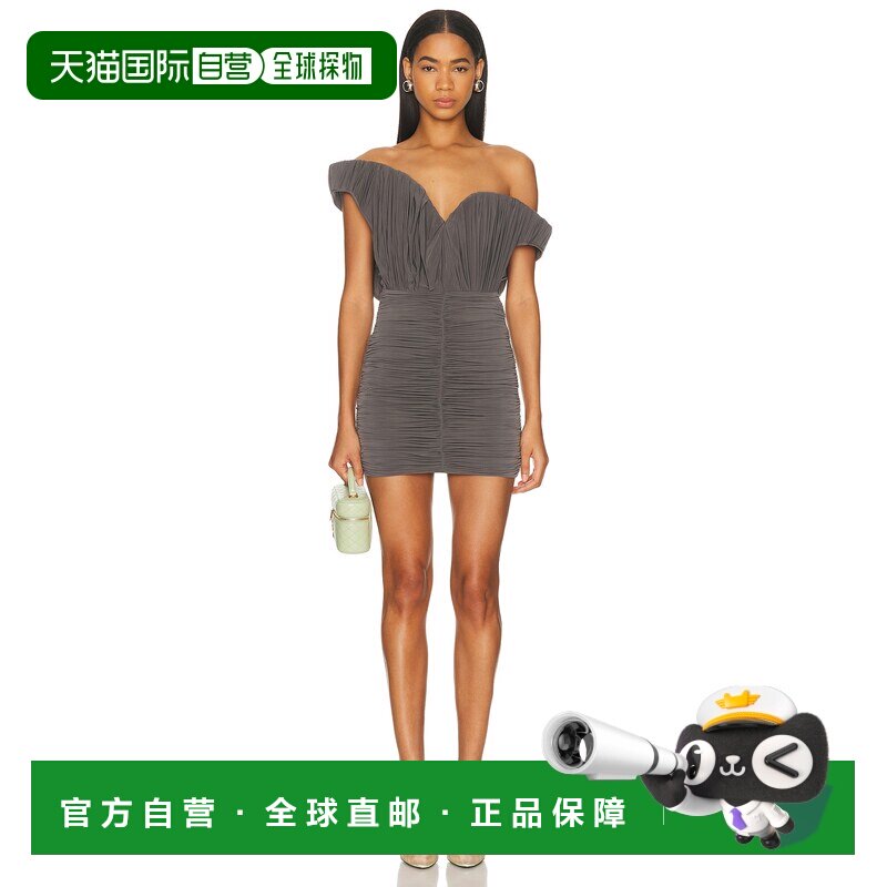 1h可退 香港直邮magda butrym 女士 不对称露肩连衣裙 288426
